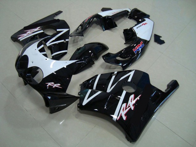 1990-1998 Blanco Negro HRC Honda CBR250RR Carenado Moto 1990-1998 Blanco Negro HRC Honda CBR250RR Carenado Moto