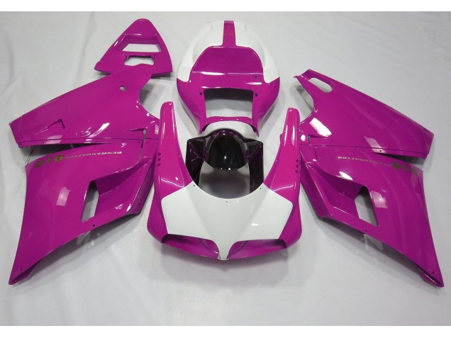 1993-2005 Rosa Brillante & Blanco Ducati 996 748 916 998 Carenado Moto