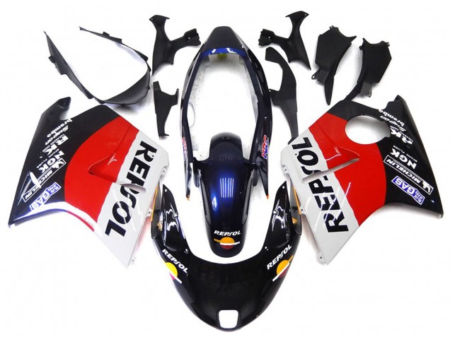 1996-2007 Rojo Blanco & Negro Repsol Honda CBR1100XX Carenado Moto 1996-2007 Rojo Blanco & Negro Repsol Honda CBR1100XX Carenado Moto