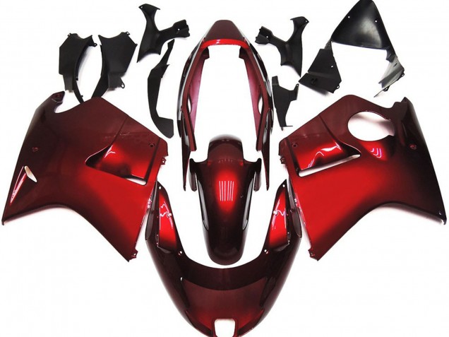 1996-2007 Rojo Intenso & Vibrante Honda CBR1100XX Carenado Moto