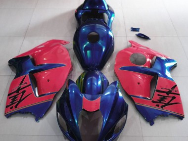 1997-2007 Azul Brillante & Rojo Suzuki GSXR 1300 Carenado Moto