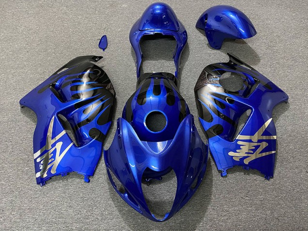 1997-2007 Azul Profundo & Negro Suzuki GSXR 1300 Carenado Moto 1997-2007 Azul Profundo & Negro Suzuki GSXR 1300 Carenado Moto