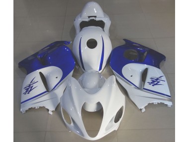 1997-2007 Blanco Brillante & Azul Intenso Suzuki GSXR 1300 Carenado Moto
