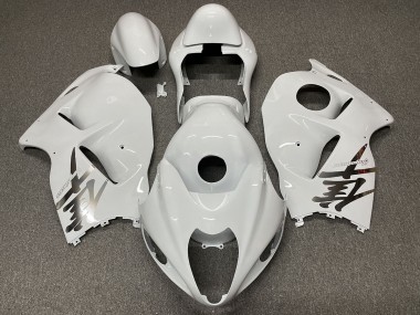 1997-2007 Diseño Blanco Brillante Suzuki GSXR 1300 Carenado Moto