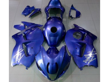 1997-2007 Logotipo Azul Brillante & Plateado Suzuki GSXR 1300 Carenado Moto