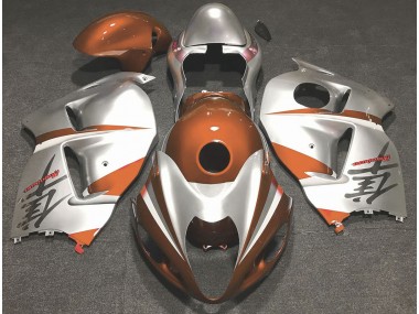 1997-2007 Naranja Brillante & Plata Suzuki GSXR 1300 Carenado Moto
