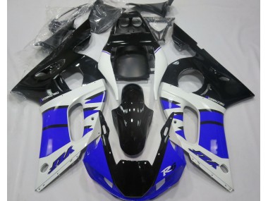 1998-2002 Azul Brillante & Negro Yamaha R6 Carenado Moto