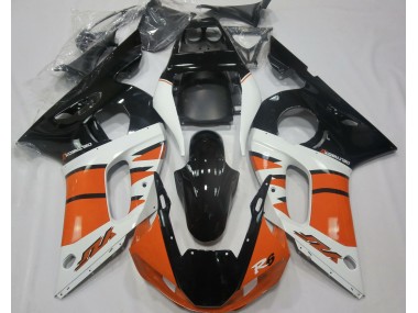 1998-2002 Naranja Brillante & Negro Yamaha R6 Carenado Moto