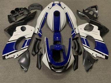 1998-2007 Azul Oscuro & Blanco Yamaha YZF600 Carenado Moto