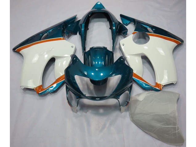 1999-2000 Azul Claro & Naranja Honda CBR600 F4 Carenado Moto 1999-2000 Azul Claro & Naranja Honda CBR600 F4 Carenado Moto