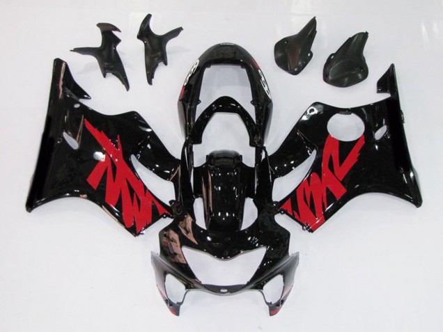 1999-2000 Calcomanía Roja Negra Brillante Honda CBR600 F4 Carenado Moto 1999-2000 Calcomanía Roja Negra Brillante Honda CBR600 F4 Carenado Moto