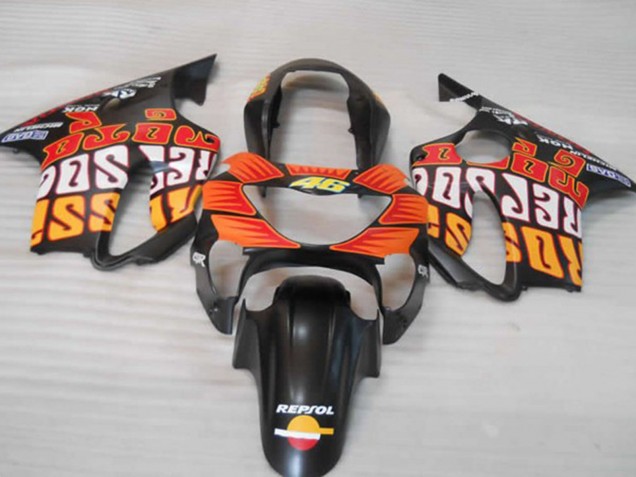 1999-2000 Naranja Mate Negro & Rojo Honda CBR600 F4 Carenado Moto 1999-2000 Naranja Mate Negro & Rojo Honda CBR600 F4 Carenado Moto