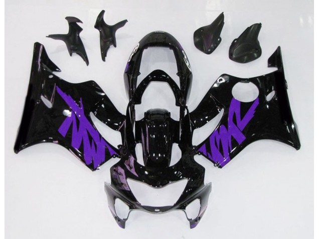 1999-2000 Negro Brillante & Morado Honda CBR600 F4 Carenado Moto