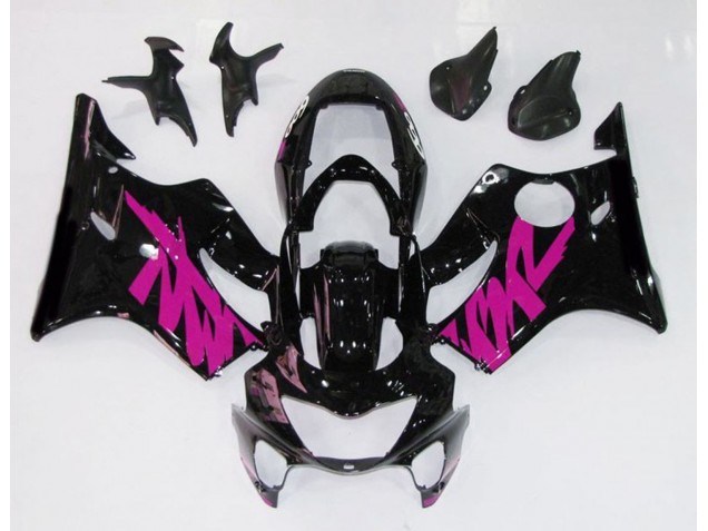 1999-2000 Negro Brillante & Rosa Honda CBR600 F4 Carenado Moto 1999-2000 Negro Brillante & Rosa Honda CBR600 F4 Carenado Moto
