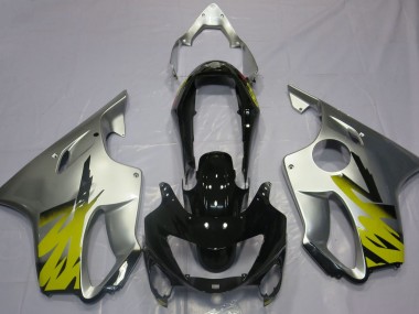 1999-2000 Plata Amarillo & Negro Honda CBR600 F4 Carenado Moto