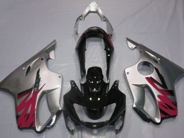 1999-2000 Plata Brillante & Rojo Honda CBR600 F4 Carenado Moto