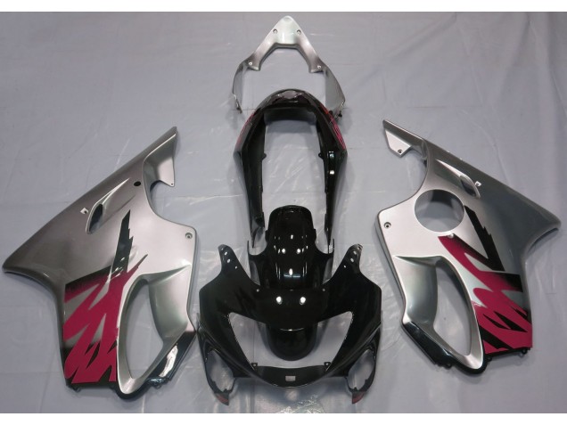 1999-2000 Plata Brillante & Rojo Honda CBR600 F4 Carenado Moto 1999-2000 Plata Brillante & Rojo Honda CBR600 F4 Carenado Moto