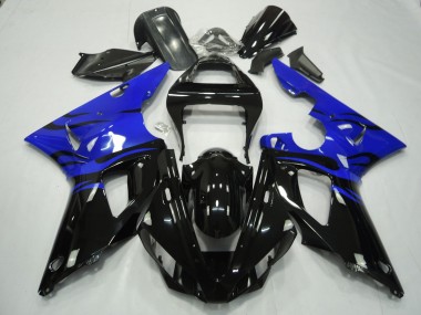 2000-2001 Negro Llama & Azul Yamaha R1 Carenado Moto