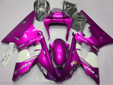 2000-2001 Rosa Fuerte & Blanco Yamaha R1 Carenado Moto