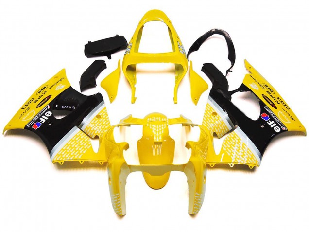 2000-2002 Amarillo Brillante 1 Kawasaki ZX6R Carenado Moto 2000-2002 Amarillo Brillante 1 Kawasaki ZX6R Carenado Moto
