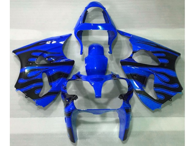 2000-2002 Azul & Negro Llama Kawasaki ZX6R Carenado Moto 2000-2002 Azul & Negro Llama Kawasaki ZX6R Carenado Moto