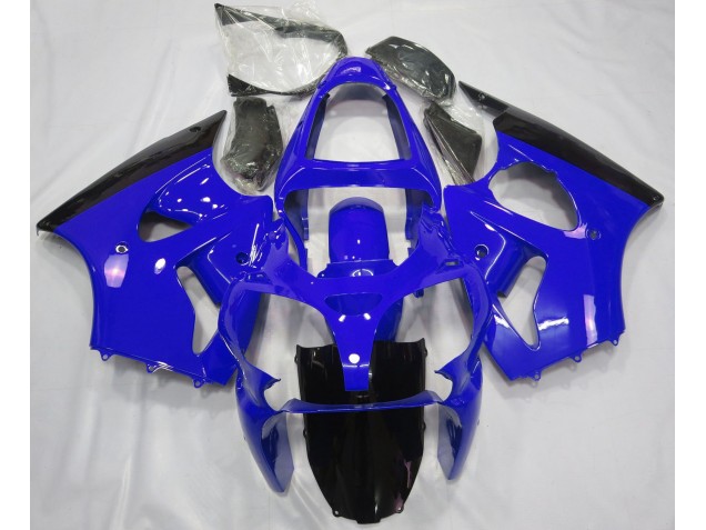 2000-2002 Brillante Azul & Negro Kawasaki ZX6R Carenado Moto