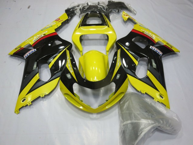 2001-2003 Amarillo Negro & Gris Suzuki GSXR 600-750 Carenado Moto