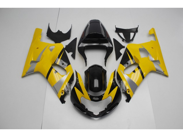 2001-2003 Amarillo & Negro Suzuki GSXR 600-750 Carenado Moto 2001-2003 Amarillo & Negro Suzuki GSXR 600-750 Carenado Moto