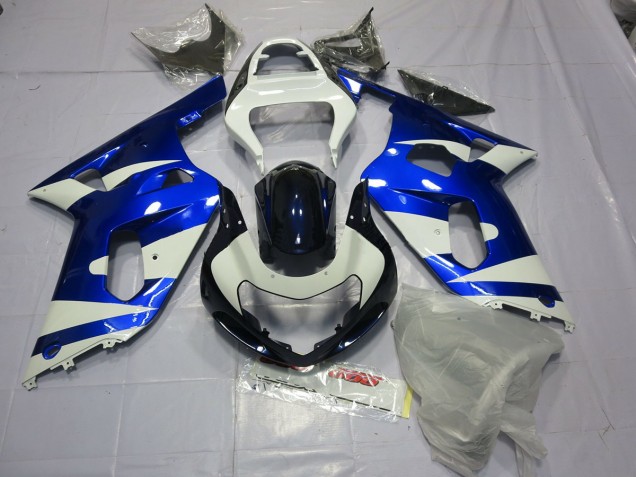 2001-2003 Azul & Blanco Suzuki GSXR 600-750 Carenado Moto 2001-2003 Azul & Blanco Suzuki GSXR 600-750 Carenado Moto