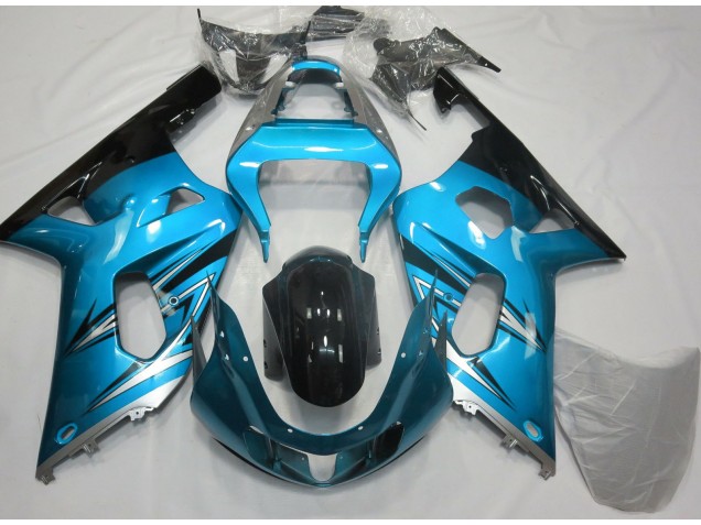 2001-2003 Azul Claro & Plateado Suzuki GSXR 600-750 Carenado Moto