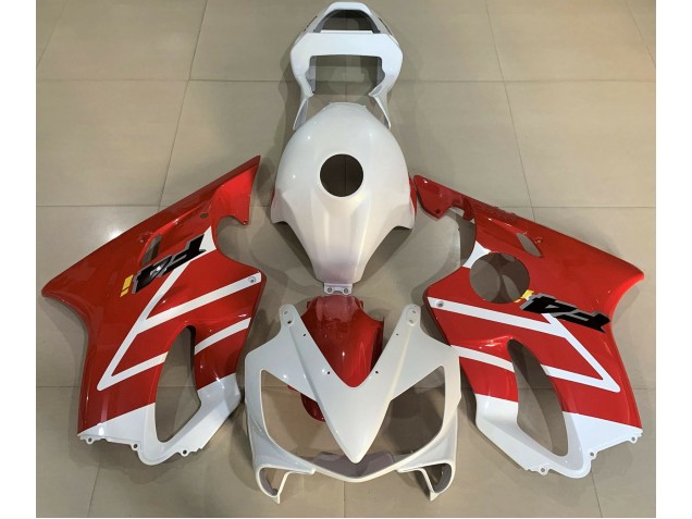2001-2003 Blanco Brillante & Rojo Honda CBR600 F4i Carenado Moto 2001-2003 Blanco Brillante & Rojo Honda CBR600 F4i Carenado Moto