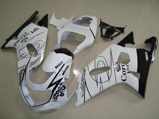 2001-2003 Blanco Corona Suzuki GSXR 600-750 Carenado Moto