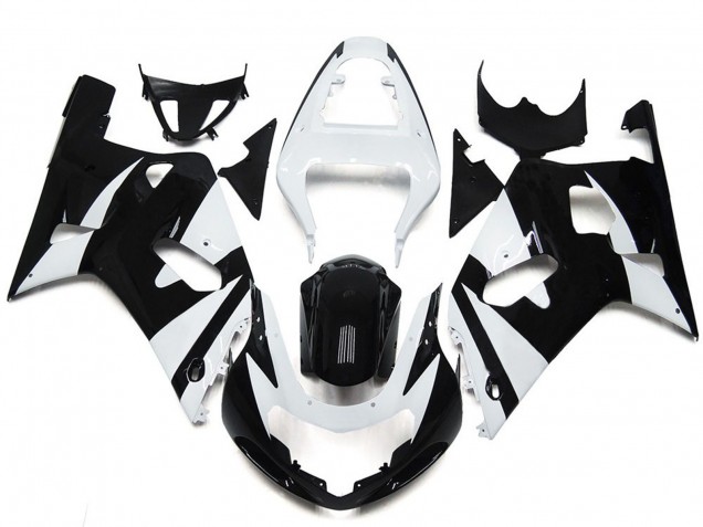 2001-2003 Estilo Blanco & Negro OEM Suzuki GSXR 600-750 Carenado Moto 2001-2003 Estilo Blanco & Negro OEM Suzuki GSXR 600-750 Carenado Moto