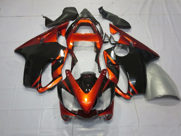 2001-2003 Naranja Intenso & Negro Honda CBR600 F4i Carenado Moto