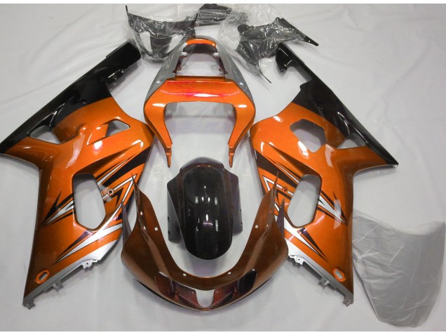 2001-2003 Naranja & Plata Suzuki GSXR 600-750 Carenado Moto 2001-2003 Naranja & Plata Suzuki GSXR 600-750 Carenado Moto