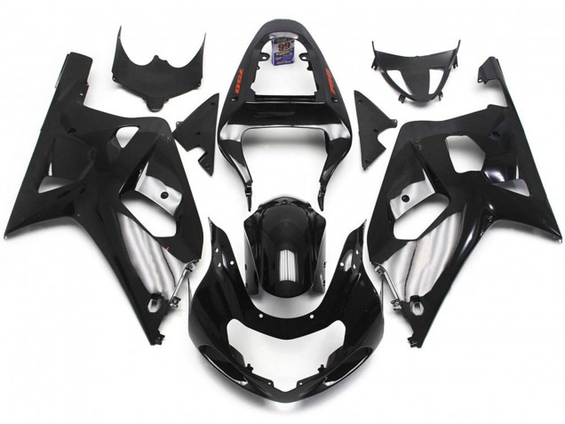 2001-2003 Negro Brillante Suzuki GSXR 600-750 Carenado Moto 2001-2003 Negro Brillante Suzuki GSXR 600-750 Carenado Moto