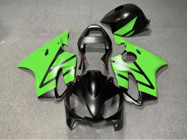2001-2003 Negro Mate & Verde Honda CBR600 F4i Carenado Moto