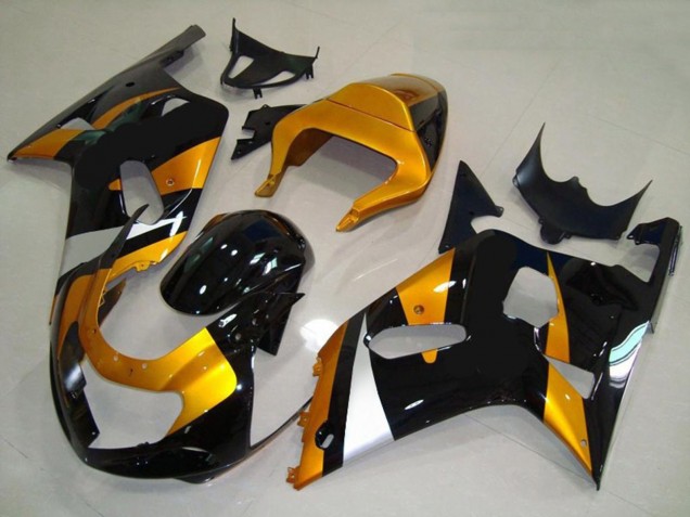 2001-2003 Oro & Negro Suzuki GSXR 600-750 Carenado Moto 2001-2003 Oro & Negro Suzuki GSXR 600-750 Carenado Moto
