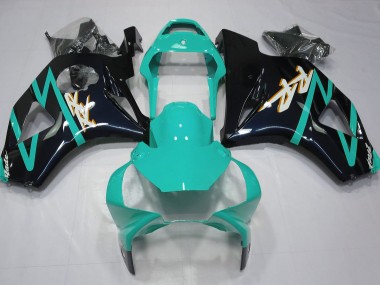 2002-2003 Negro Brillante & Cian Honda CBR954RR Carenado Moto