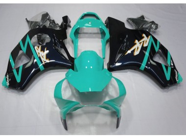 2002-2003 Negro Brillante & Cian Honda CBR954RR Carenado Moto