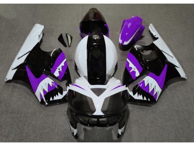 2002-2005 Tiburón Morado Kawasaki ZX12R Carenado Moto