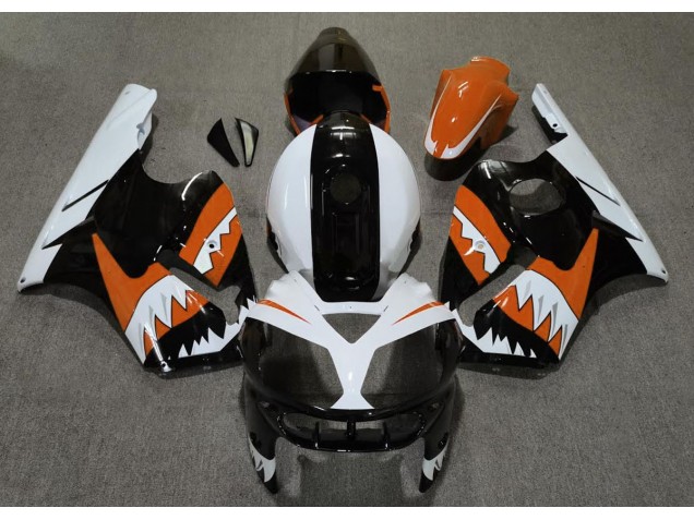 2002-2005 Tiburón Naranja Kawasaki ZX12R Carenado Moto