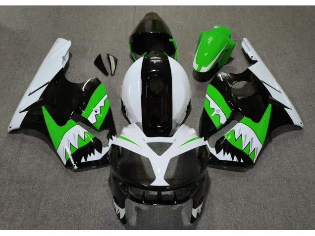 2002-2005 Tiburón Verde Kawasaki ZX12R Carenado Moto 2002-2005 Tiburón Verde Kawasaki ZX12R Carenado Moto