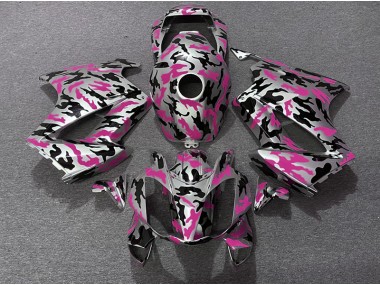 2002-2012 Rosa Camuflaje Honda VFR800 Carenado Moto