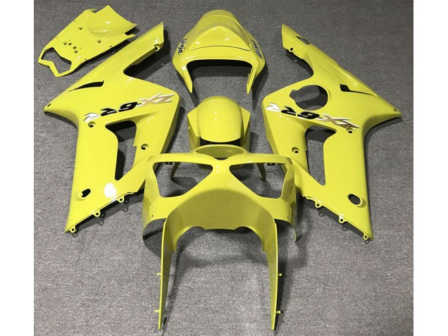 2003-2004 Amarillo Brillante Kawasaki ZX6R Carenado Moto 2003-2004 Amarillo Brillante Kawasaki ZX6R Carenado Moto
