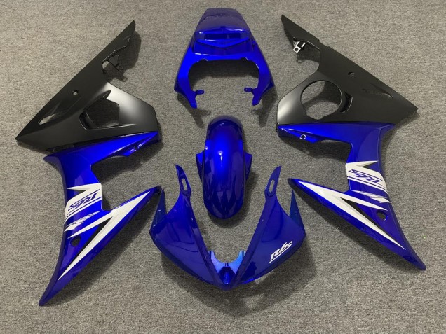 2003-2004 Azul Blanco & Negro Mate Yamaha R6 Carenado Moto 2003-2004 Azul Blanco & Negro Mate Yamaha R6 Carenado Moto