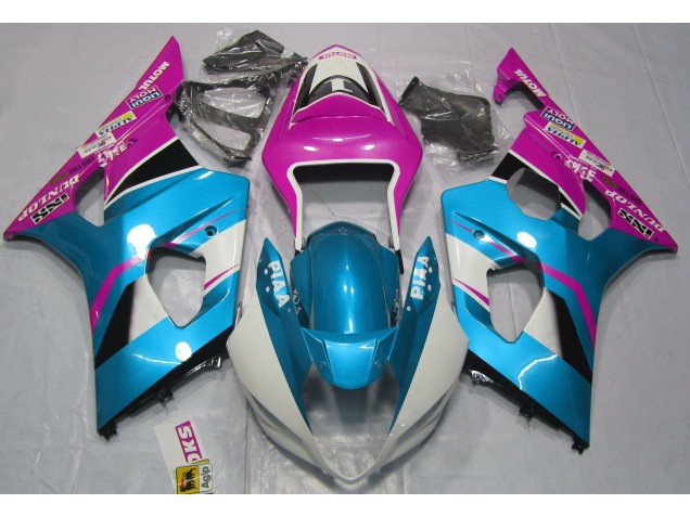 2003-2004 Azul Brillante & Negro Mate Suzuki GSXR 1000 Carenado Moto 2003-2004 Azul Brillante & Negro Mate Suzuki GSXR 1000 Carenado Moto