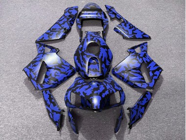 2003-2004 Azul Camuflaje Honda CBR600RR Carenado Moto