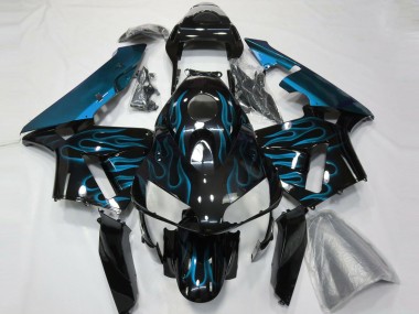 2003-2004 Azul Claro Llama Honda CBR600RR Carenado Moto