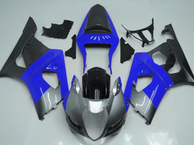 2003-2004 Azul Plata & Negro Suzuki GSXR 1000 Carenado Moto